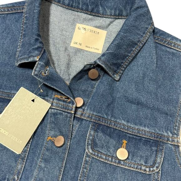 ASOS Denim Romper - NWT - Size UK 16 or US 12 - Picture 2 of 6